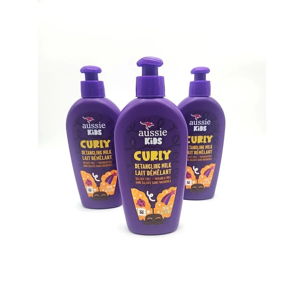 Aussie Kids Curly Detangling Milk‎ Leave-In 6.7oz 3 Pack Sulfate Free